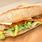 Bocadillo vegetal de pollo